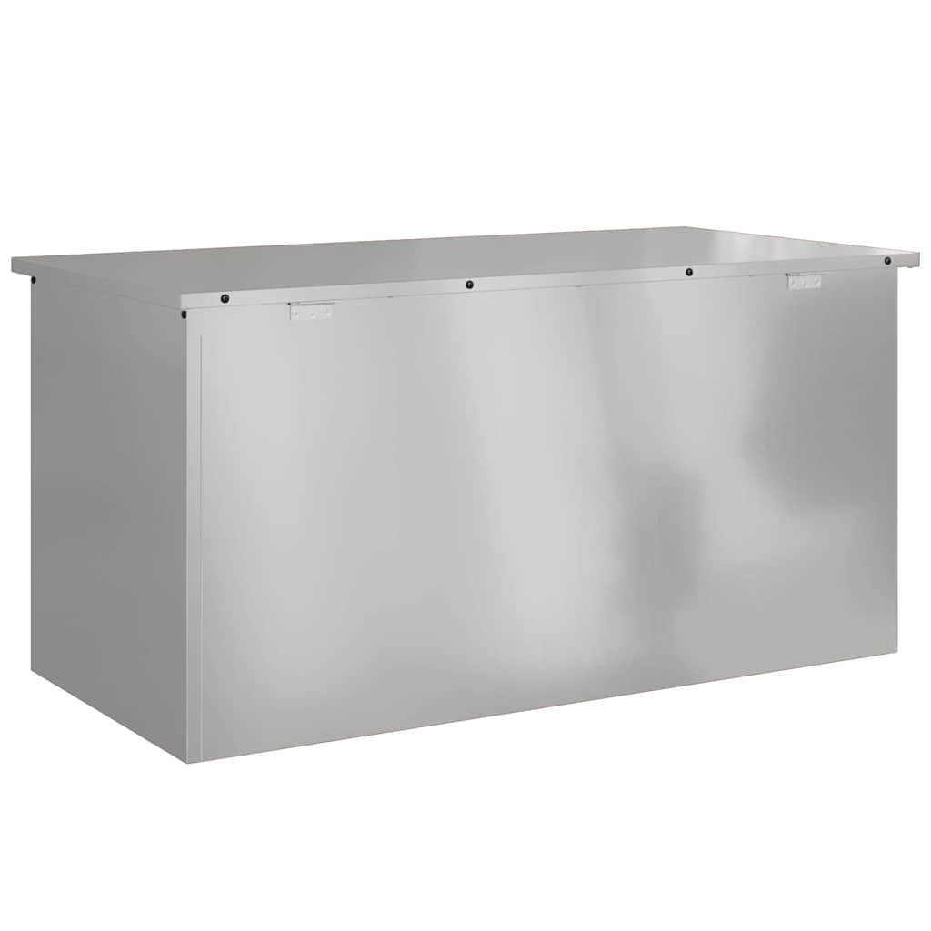 Gartenlagerkissenbox Stahl 100 x 50,5 x 50 cm 220 Silber