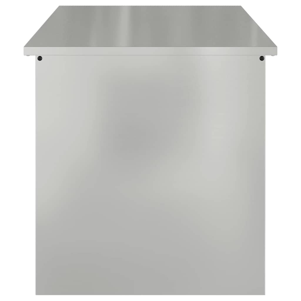 Gartenlagerkissenbox Stahl 100 x 50,5 x 50 cm 220 Silber
