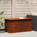 Gartenlagerkissenbox Stahl 100 x 50,5 x 50 cm 220 Rostig