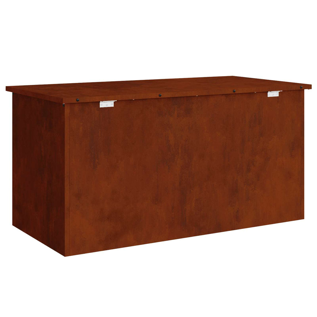 Gartenlagerkissenbox Stahl 100 x 50,5 x 50 cm 220 Rostig