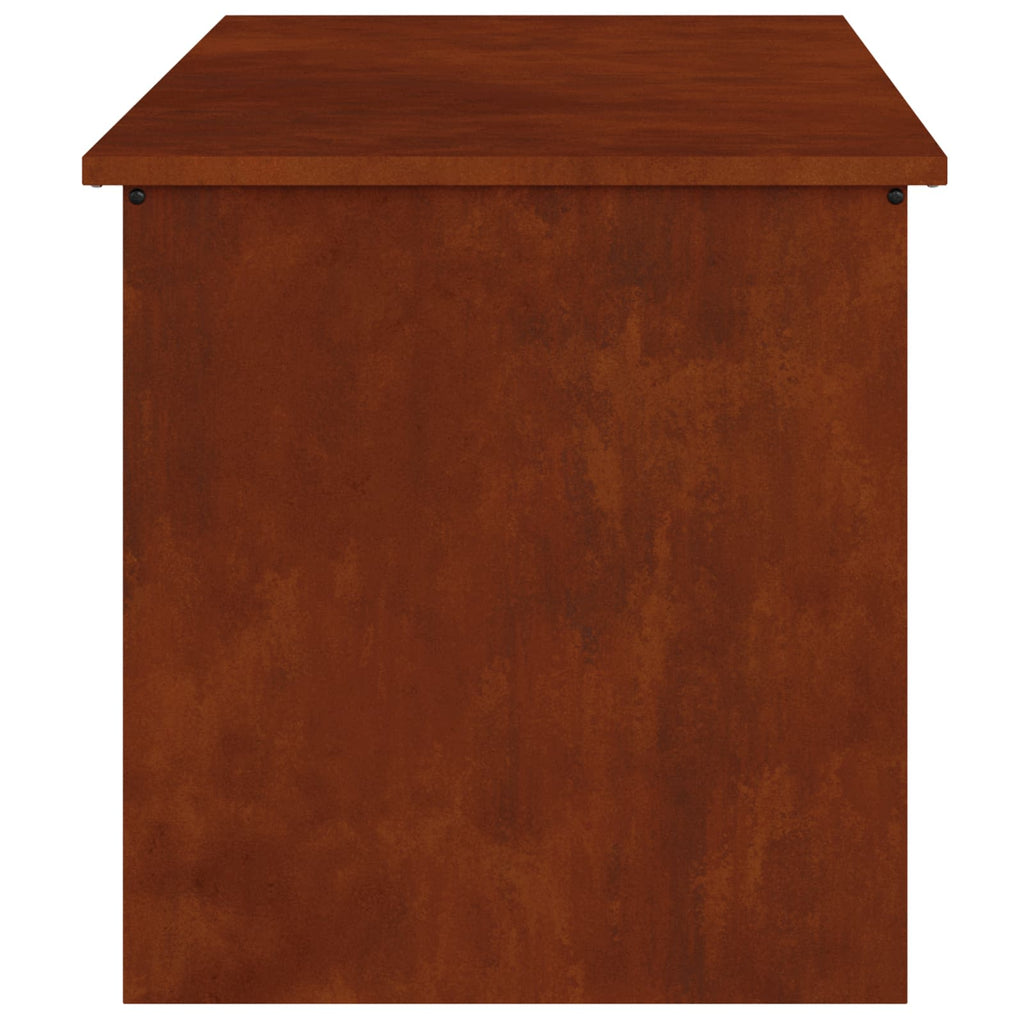 Gartenlagerkissenbox Stahl 100 x 50,5 x 50 cm 220 Rostig
