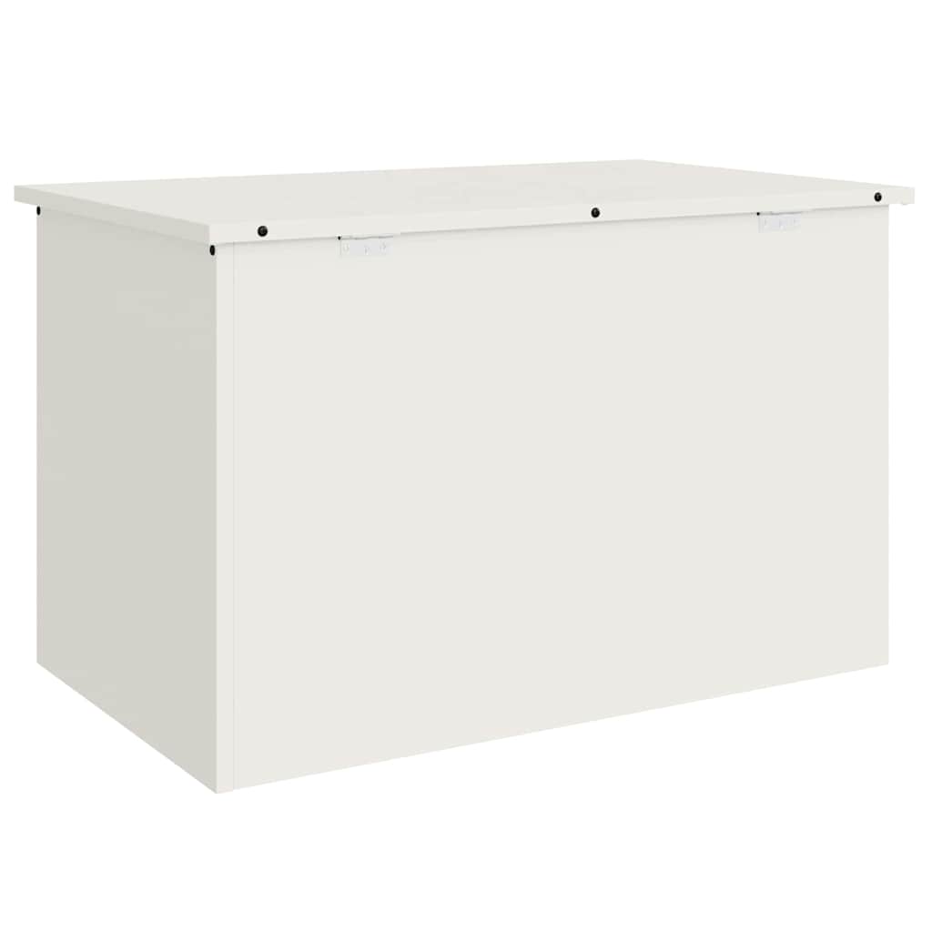 Gartenlagerkissenbox Stahl 80 x 50,5 x 50 cm 220 Weiß