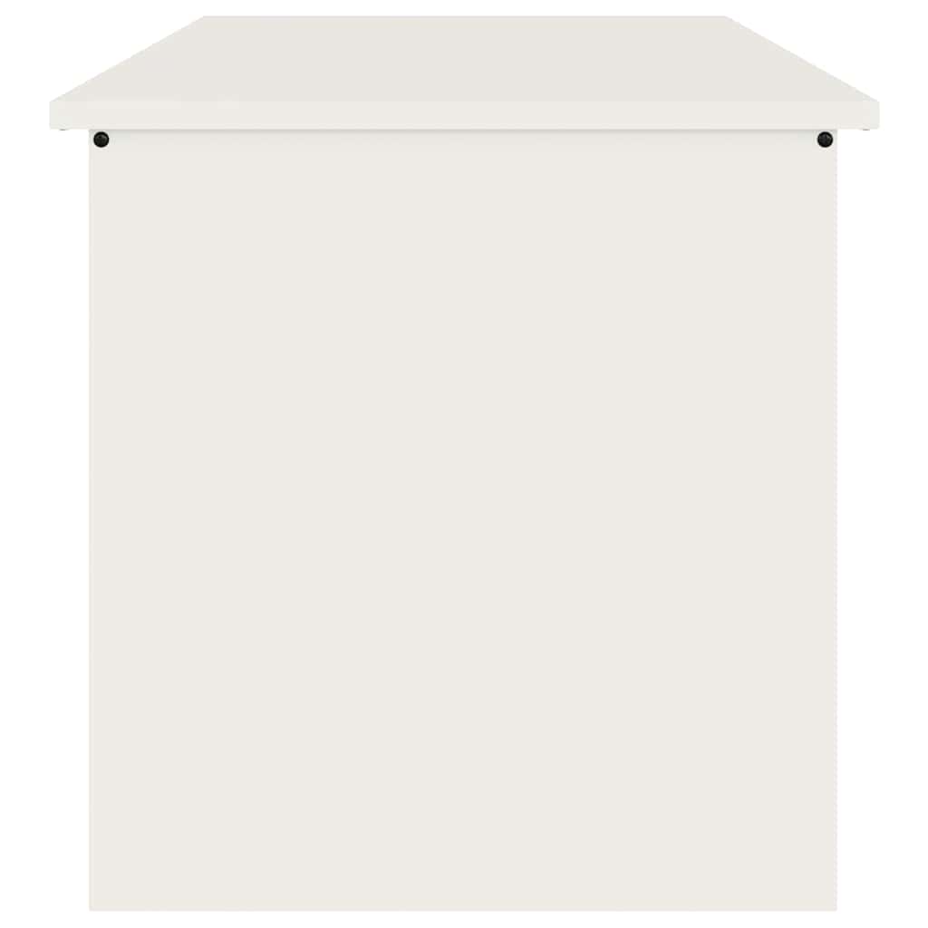 Gartenlagerkissenbox Stahl 80 x 50,5 x 50 cm 220 Weiß