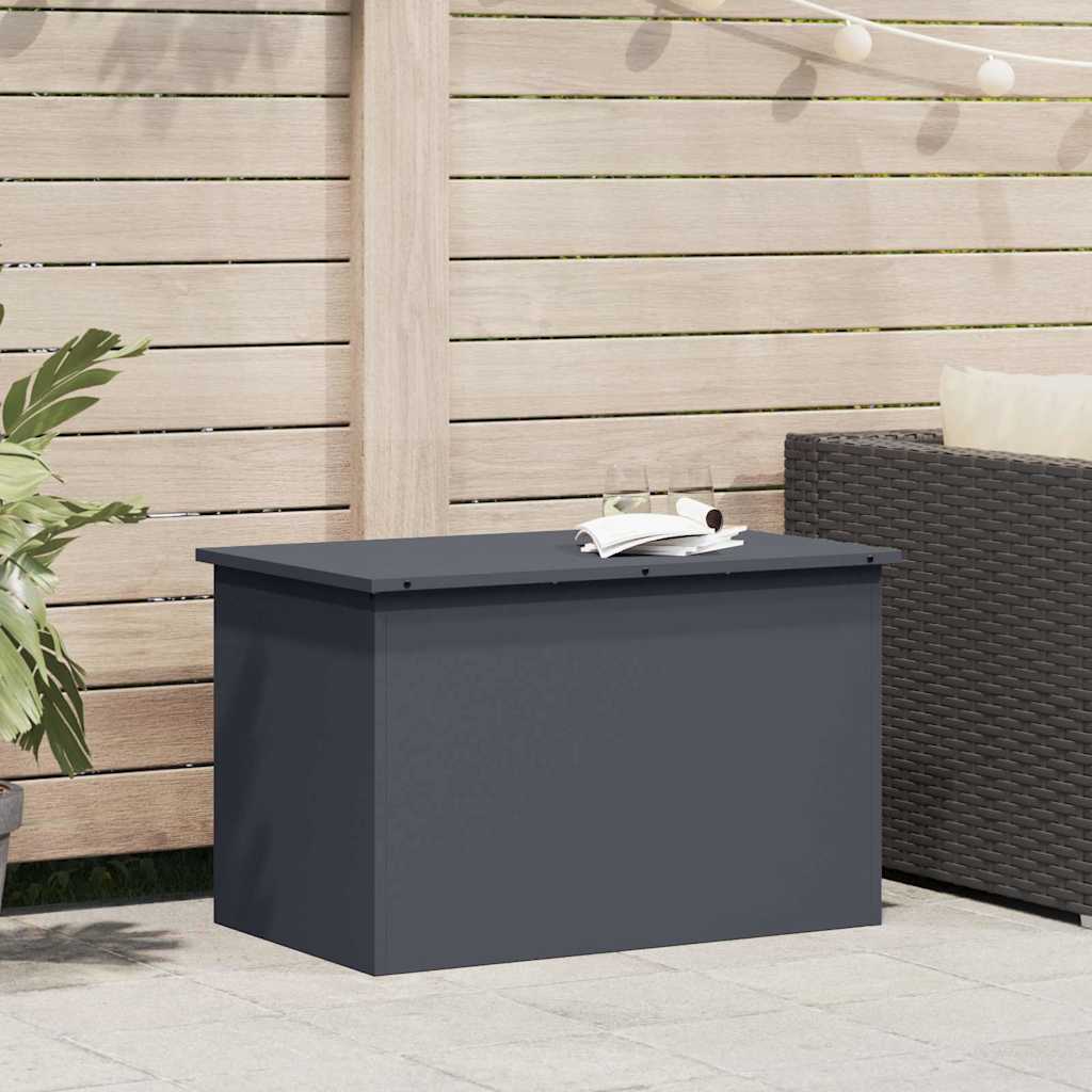 Gartenlagerkissenbox Stahl 80 x 50,5 x 50 cm 180 Anthrazit