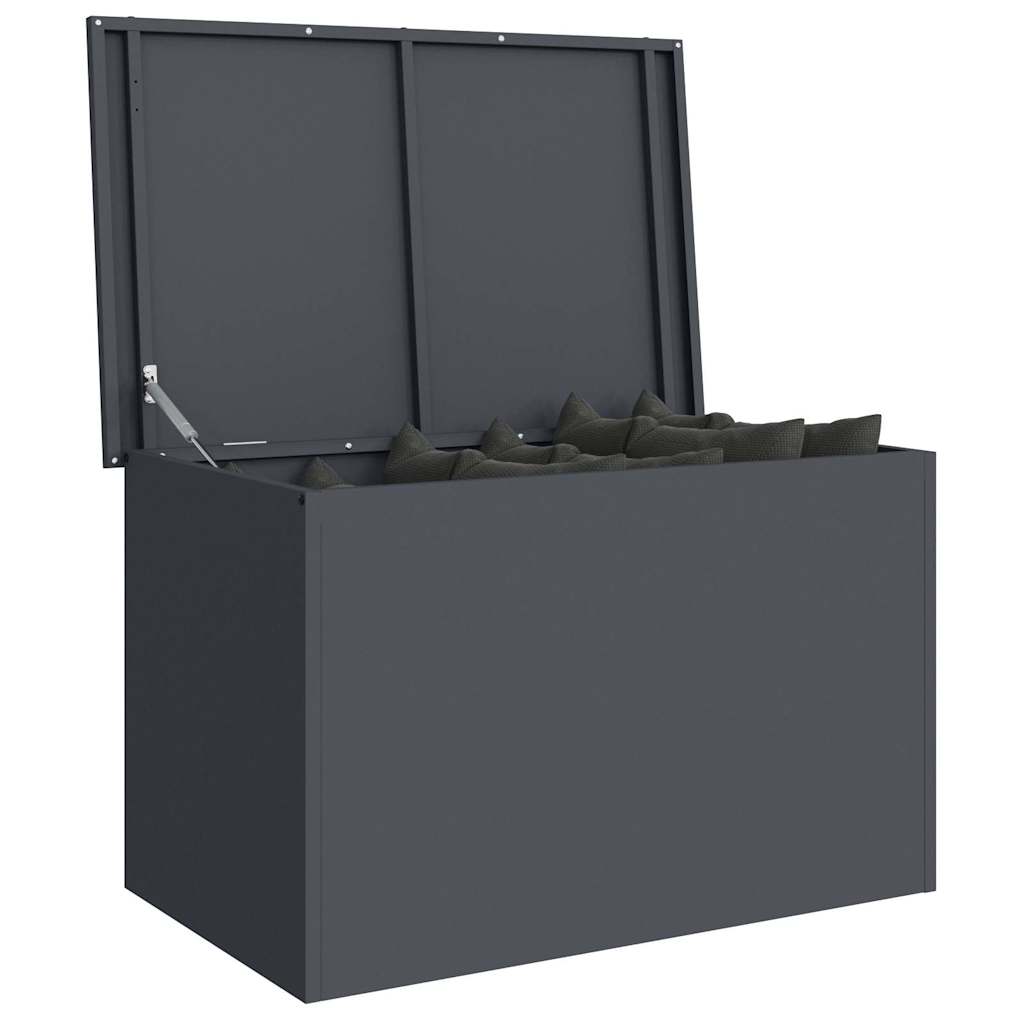 Gartenlagerkissenbox Stahl 80 x 50,5 x 50 cm 180 Anthrazit