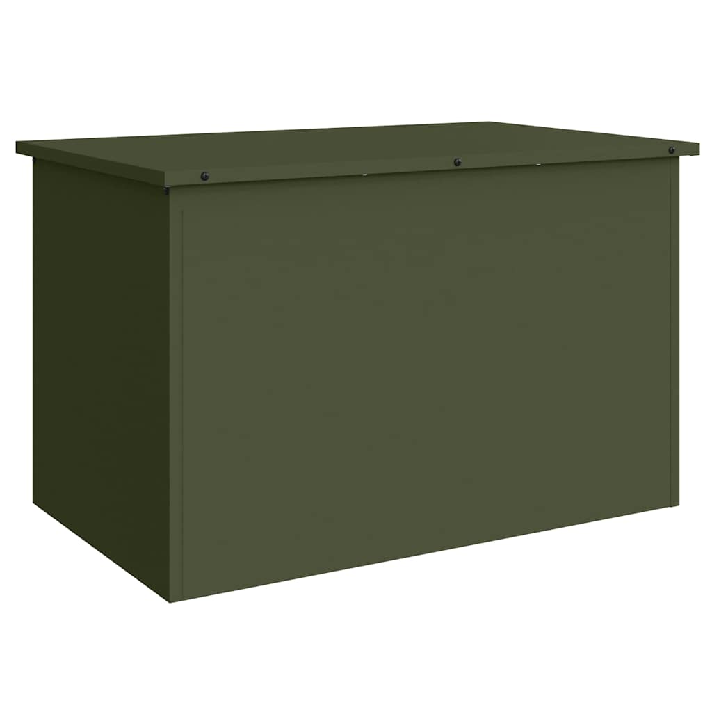 Gartenlagerkissenbox Stahl 80 x 50,5 x 50 cm 175 L Olive Grün