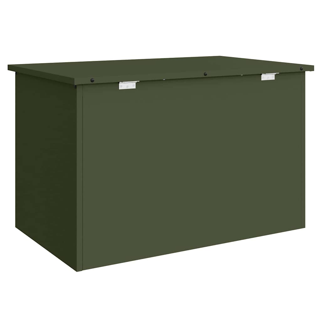Gartenlagerkissenbox Stahl 80 x 50,5 x 50 cm 175 L Olive Grün