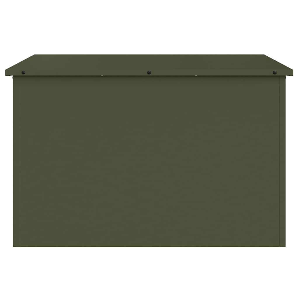 Gartenlagerkissenbox Stahl 80 x 50,5 x 50 cm 175 L Olive Grün