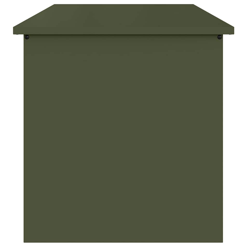 Gartenlagerkissenbox Stahl 80 x 50,5 x 50 cm 175 L Olive Grün
