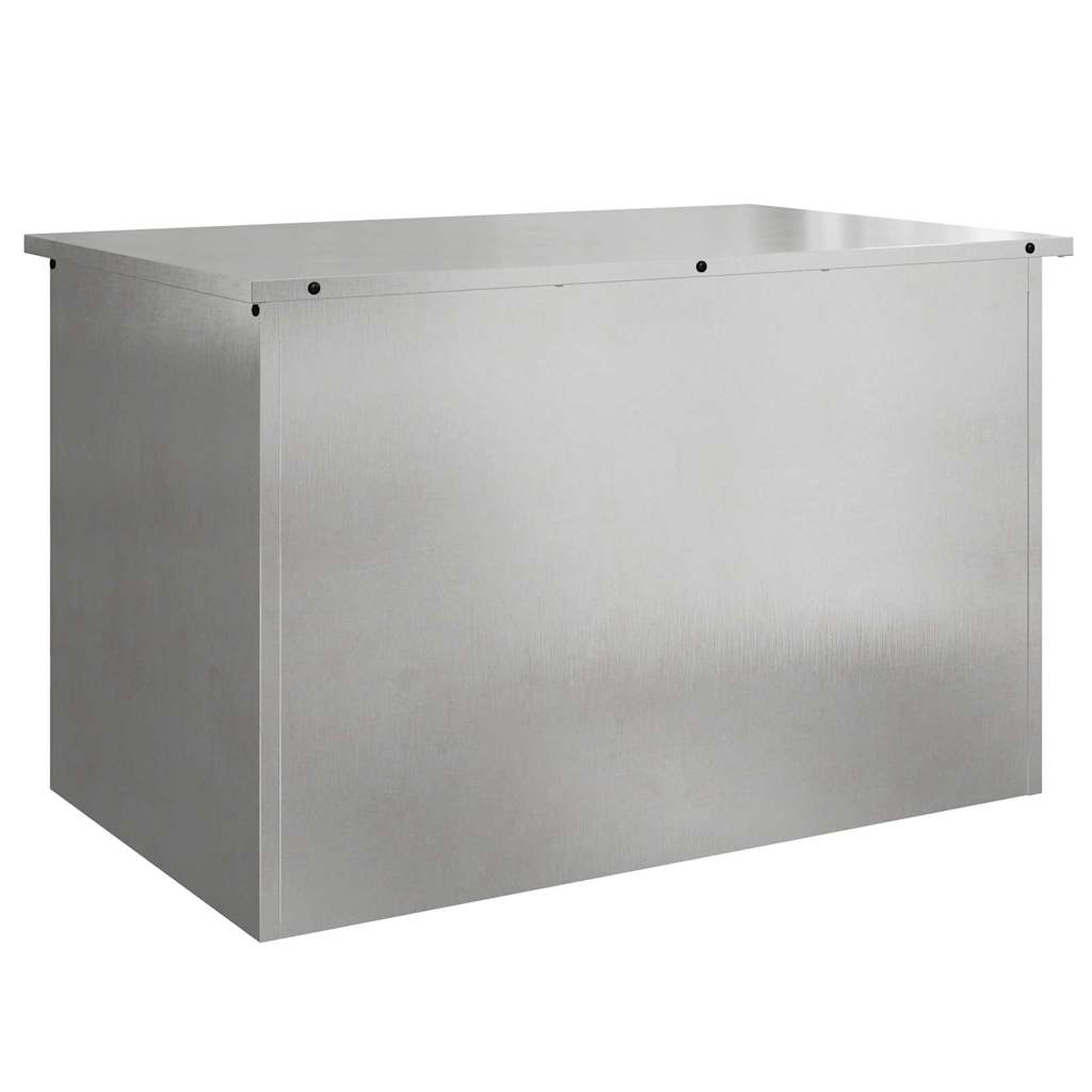 Gartenlagerkissenbox Stahl 80 x 50,5 x 50 cm 220 Silber