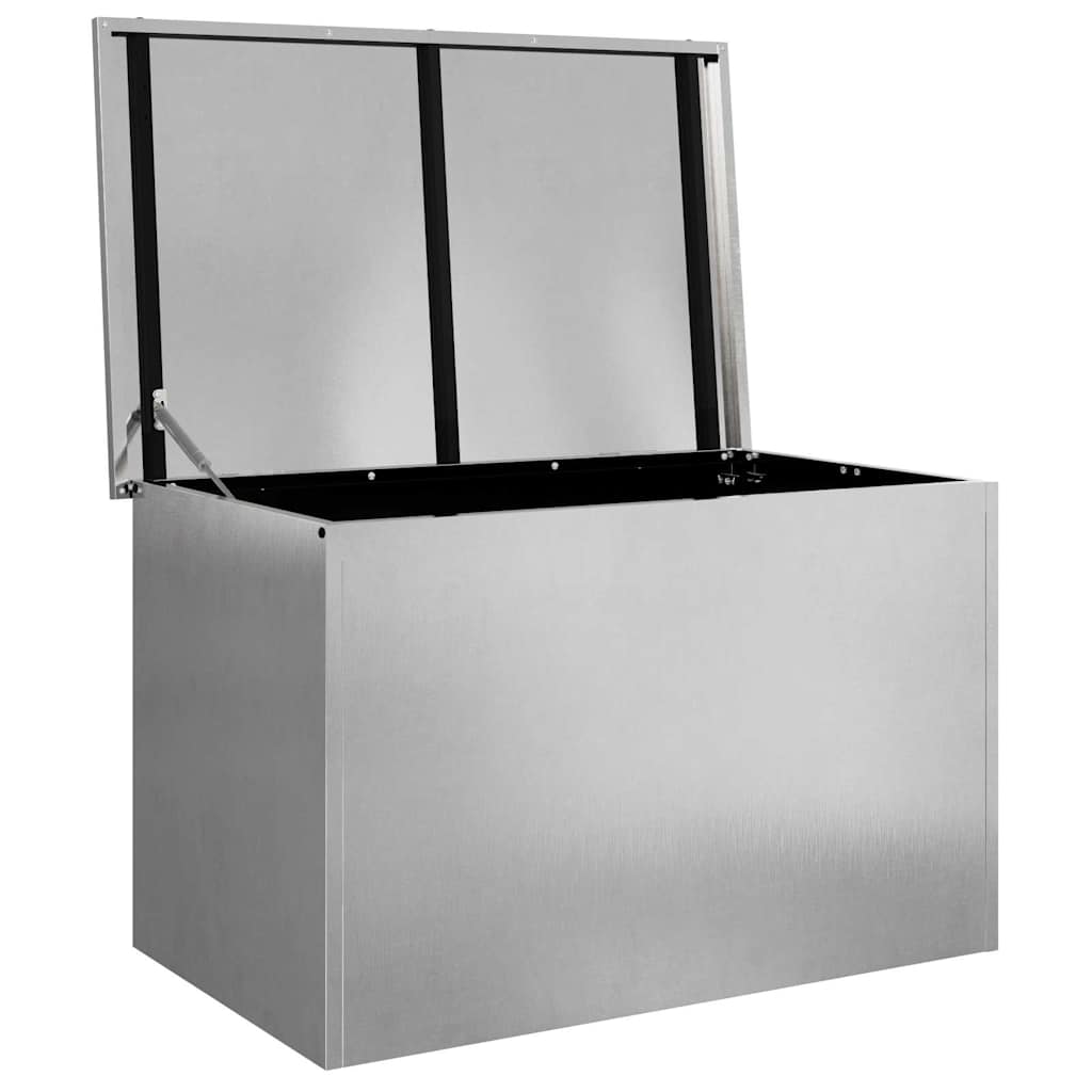 Gartenlagerkissenbox Stahl 80 x 50,5 x 50 cm 220 Silber