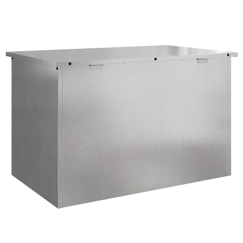 Gartenlagerkissenbox Stahl 80 x 50,5 x 50 cm 220 Silber