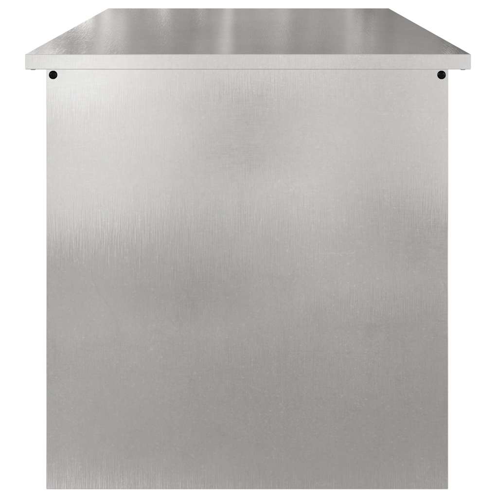 Gartenlagerkissenbox Stahl 80 x 50,5 x 50 cm 220 Silber