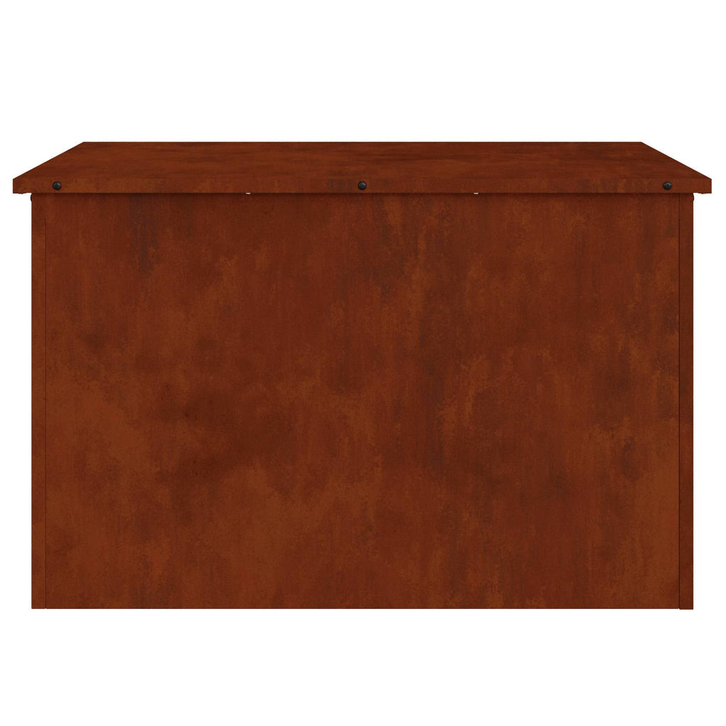 Gartenlagerkissenbox Stahl 80 x 50,5 x 50 cm Rostig