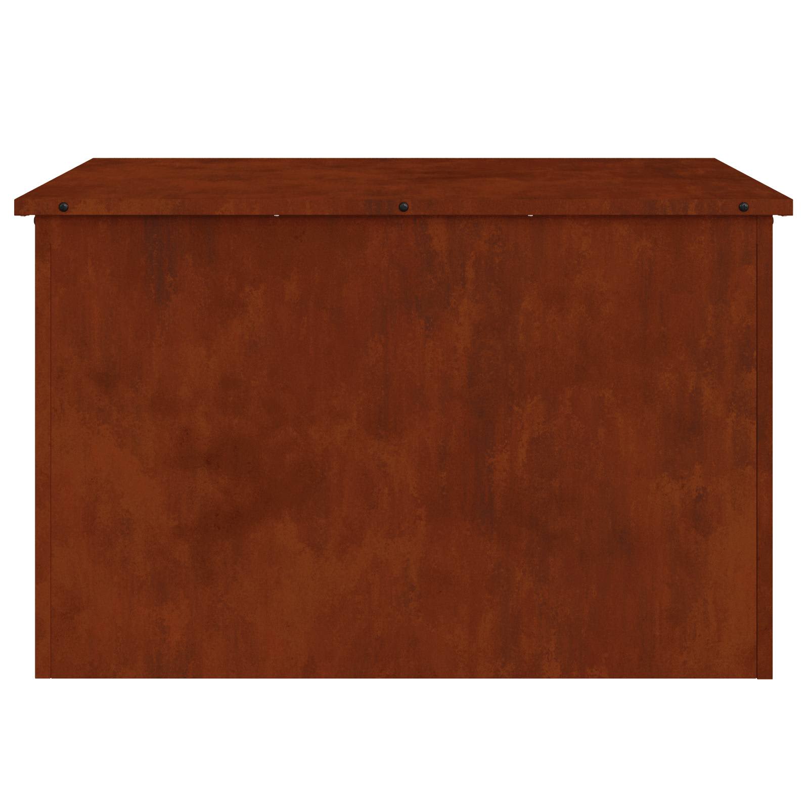 Gartenlagerkissenbox Stahl 80 x 50,5 x 50 cm Rostig