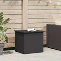 Gartenlagerkissenbox Stahl 55 x 50,5 x 50 cm 117 L Schwarz