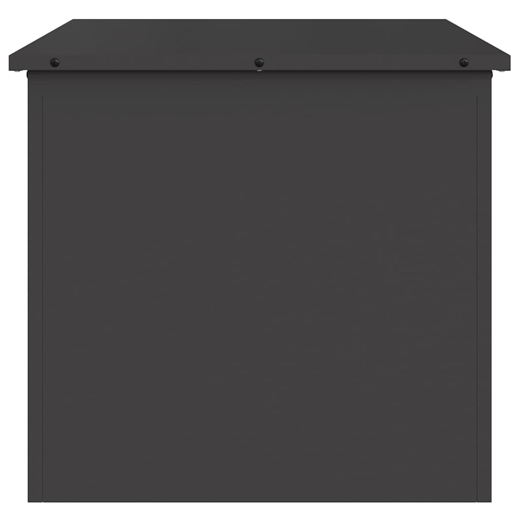 Gartenlagerkissenbox Stahl 55 x 50,5 x 50 cm 117 L Schwarz