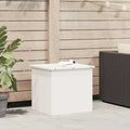 Gartenlagerkissenbox Stahl 55 x 50,5 x 50 cm 220 Weiß