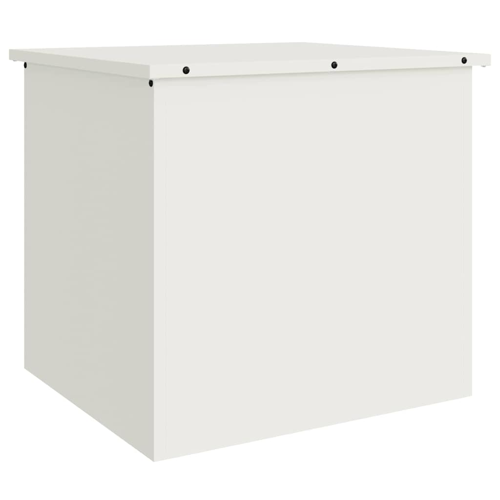 Gartenlagerkissenbox Stahl 55 x 50,5 x 50 cm 220 Weiß