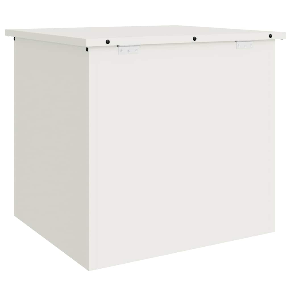 Gartenlagerkissenbox Stahl 55 x 50,5 x 50 cm 220 Weiß
