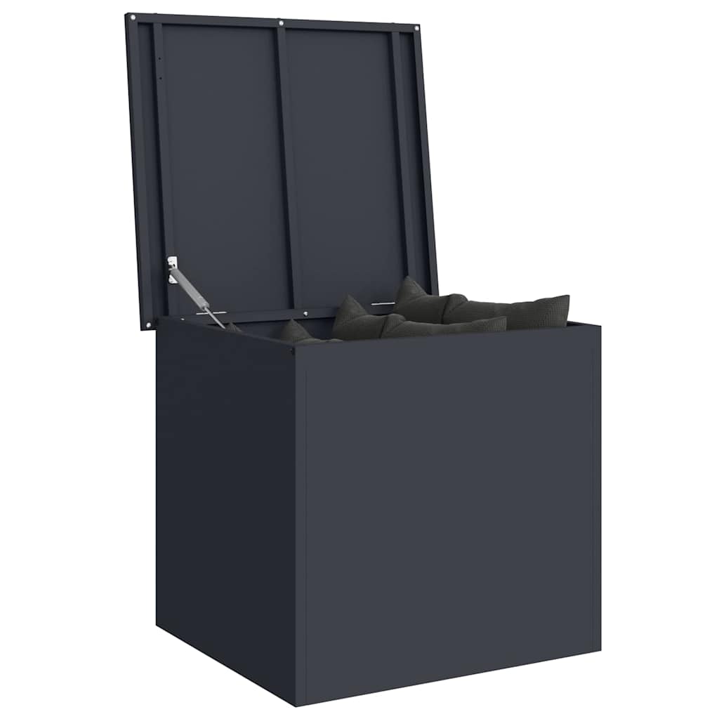 Gartenlagerkissenbox Stahl 55 x 50,5 x 50 cm 117 Anthrazit