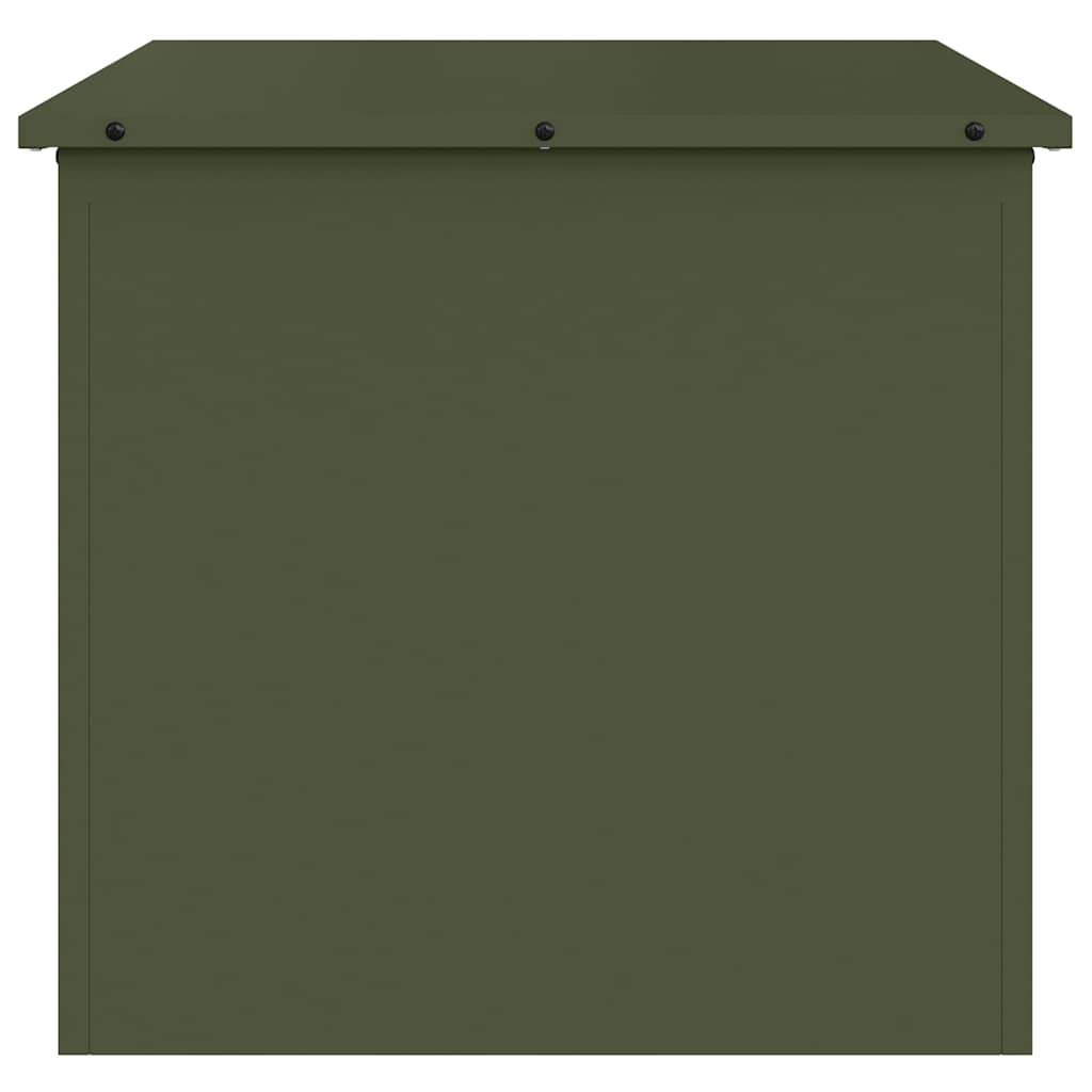 Gartenlagerkissenbox Stahl 55 x 50,5 x 50 cm Olive Grün