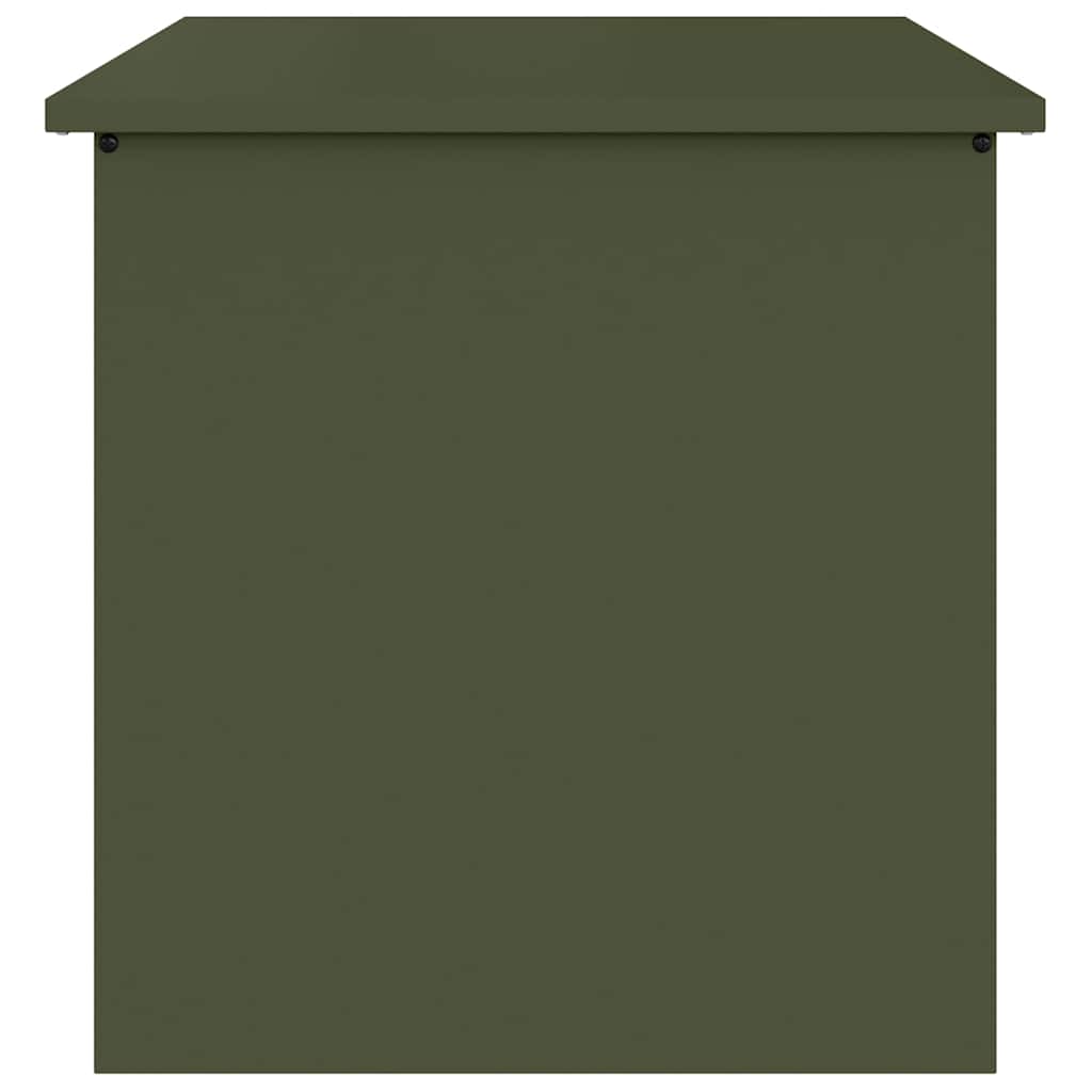 Gartenlagerkissenbox Stahl 55 x 50,5 x 50 cm Olive Grün