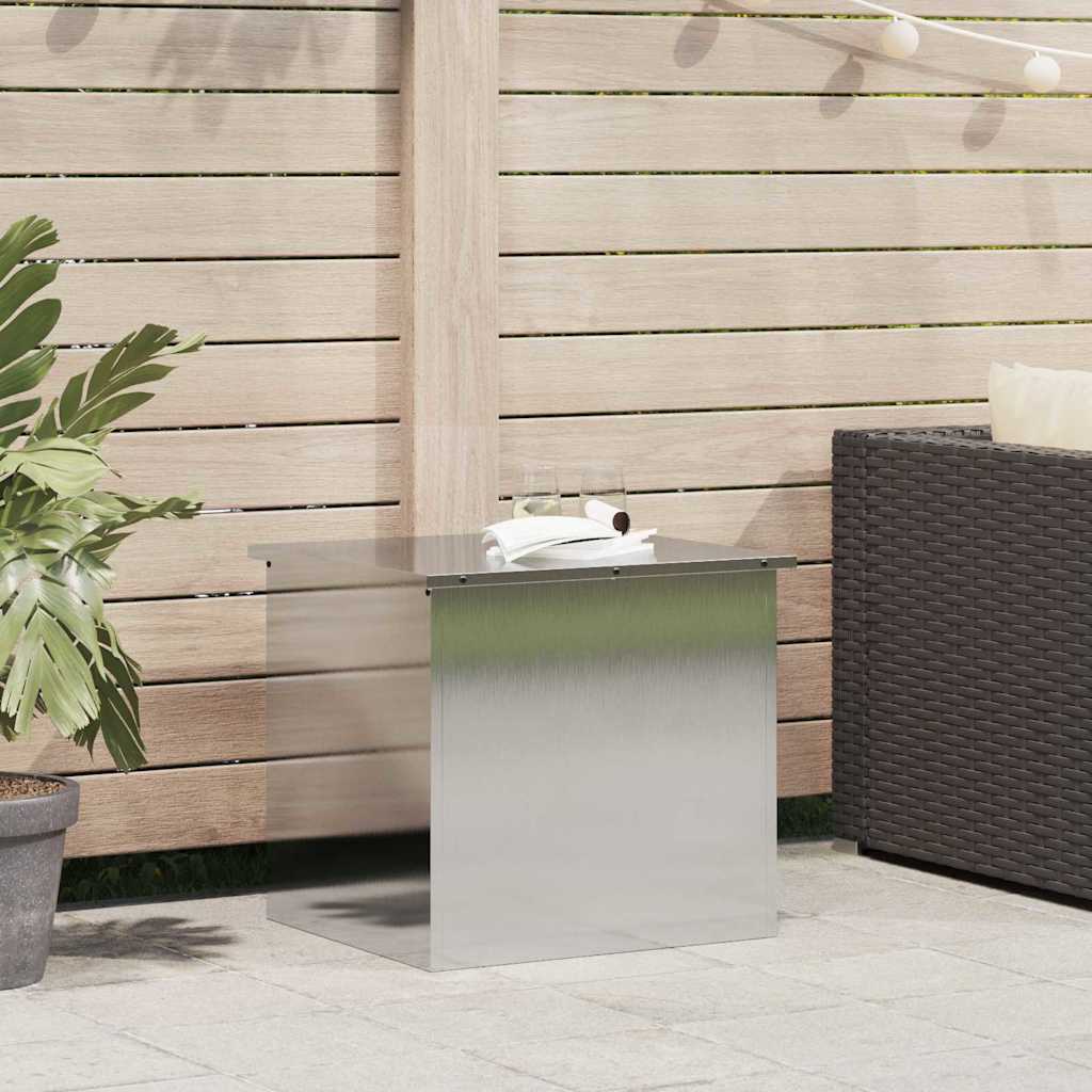 Gartenlagerkissenbox Stahl 55 x 50,5 x 50 cm Silber