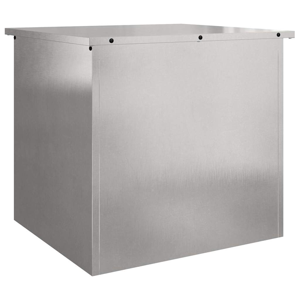 Gartenlagerkissenbox Stahl 55 x 50,5 x 50 cm Silber