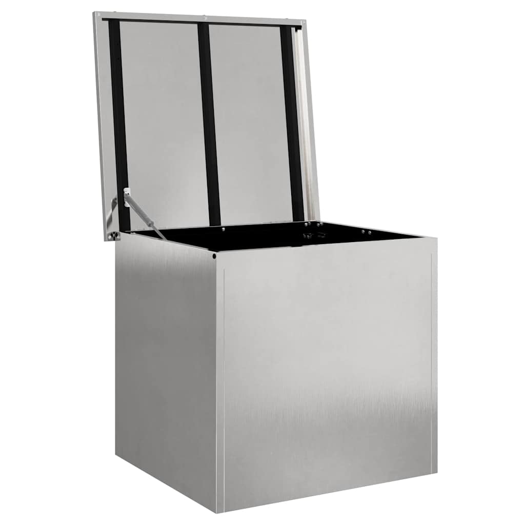 Gartenlagerkissenbox Stahl 55 x 50,5 x 50 cm Silber