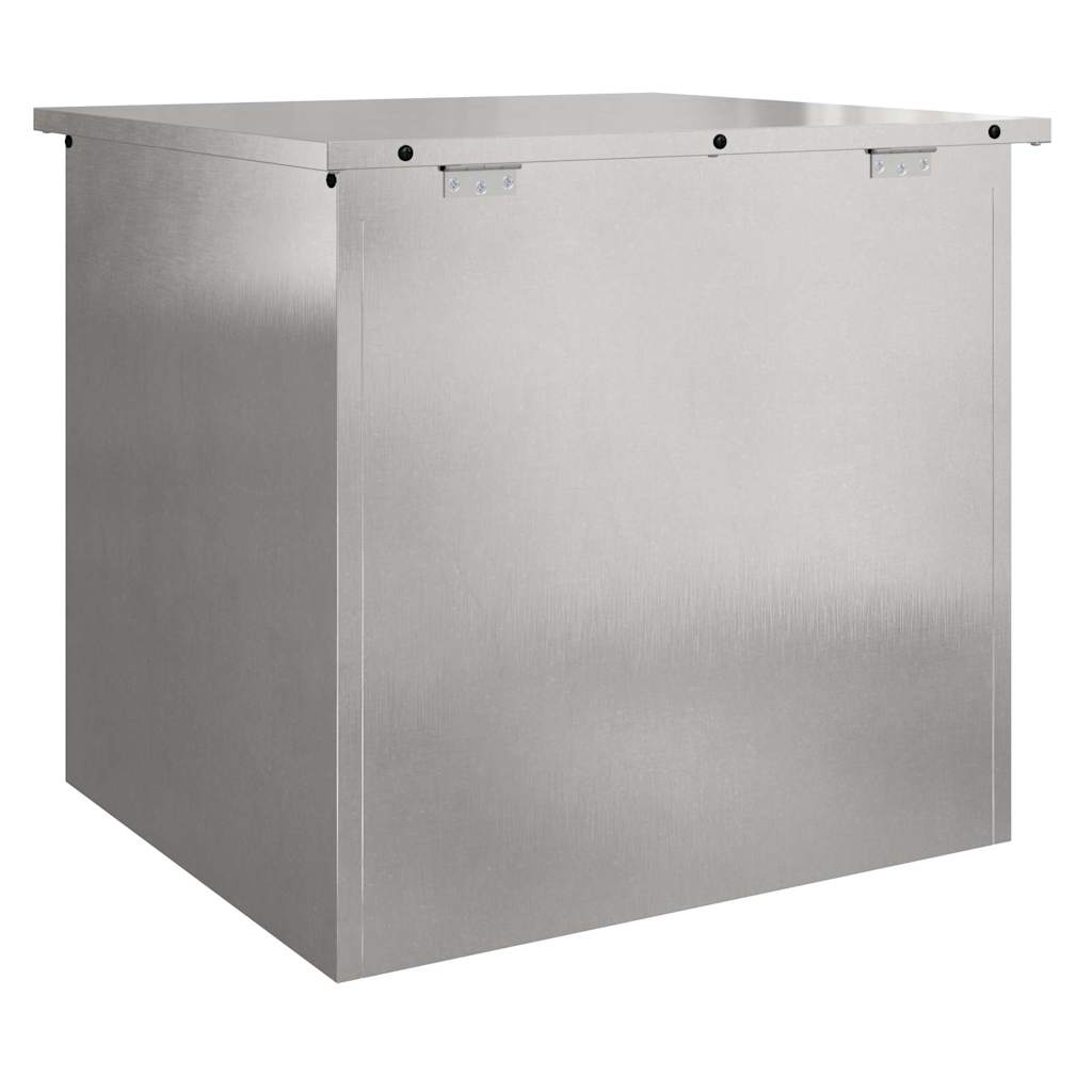 Gartenlagerkissenbox Stahl 55 x 50,5 x 50 cm Silber