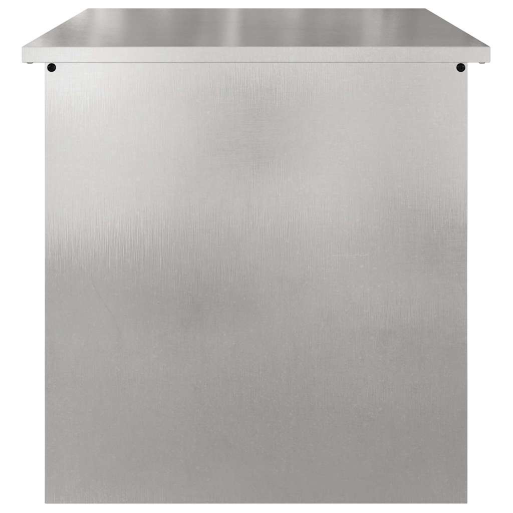Gartenlagerkissenbox Stahl 55 x 50,5 x 50 cm Silber
