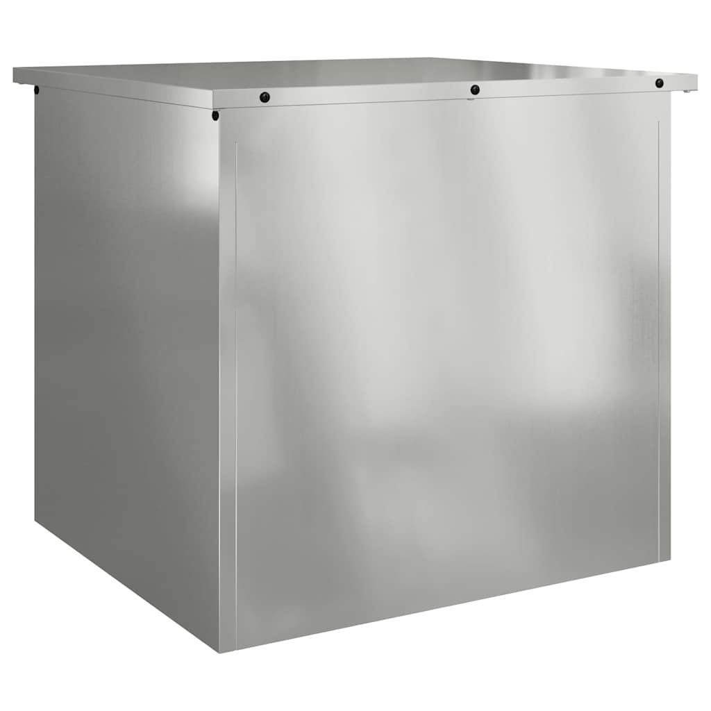 Gartenlagerkissenbox Stahl 55 x 50,5 x 50 cm Silber