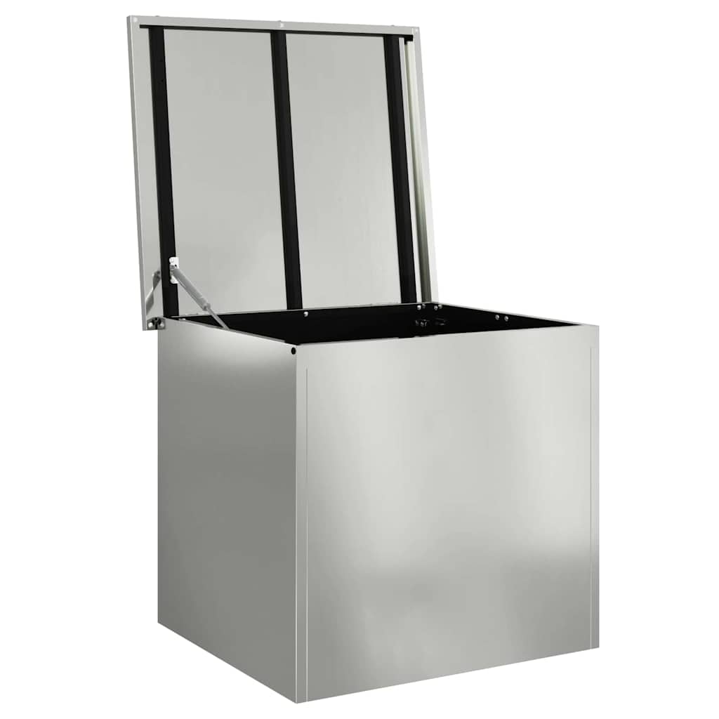 Gartenlagerkissenbox Stahl 55 x 50,5 x 50 cm Silber