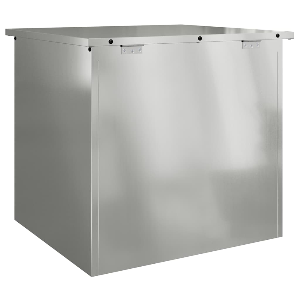 Gartenlagerkissenbox Stahl 55 x 50,5 x 50 cm Silber