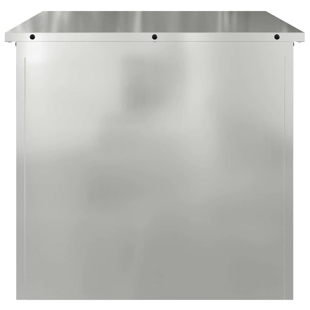 Gartenlagerkissenbox Stahl 55 x 50,5 x 50 cm Silber