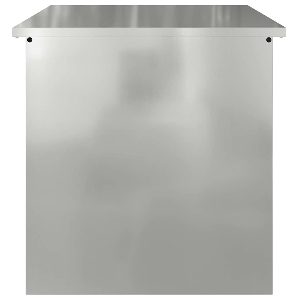 Gartenlagerkissenbox Stahl 55 x 50,5 x 50 cm Silber