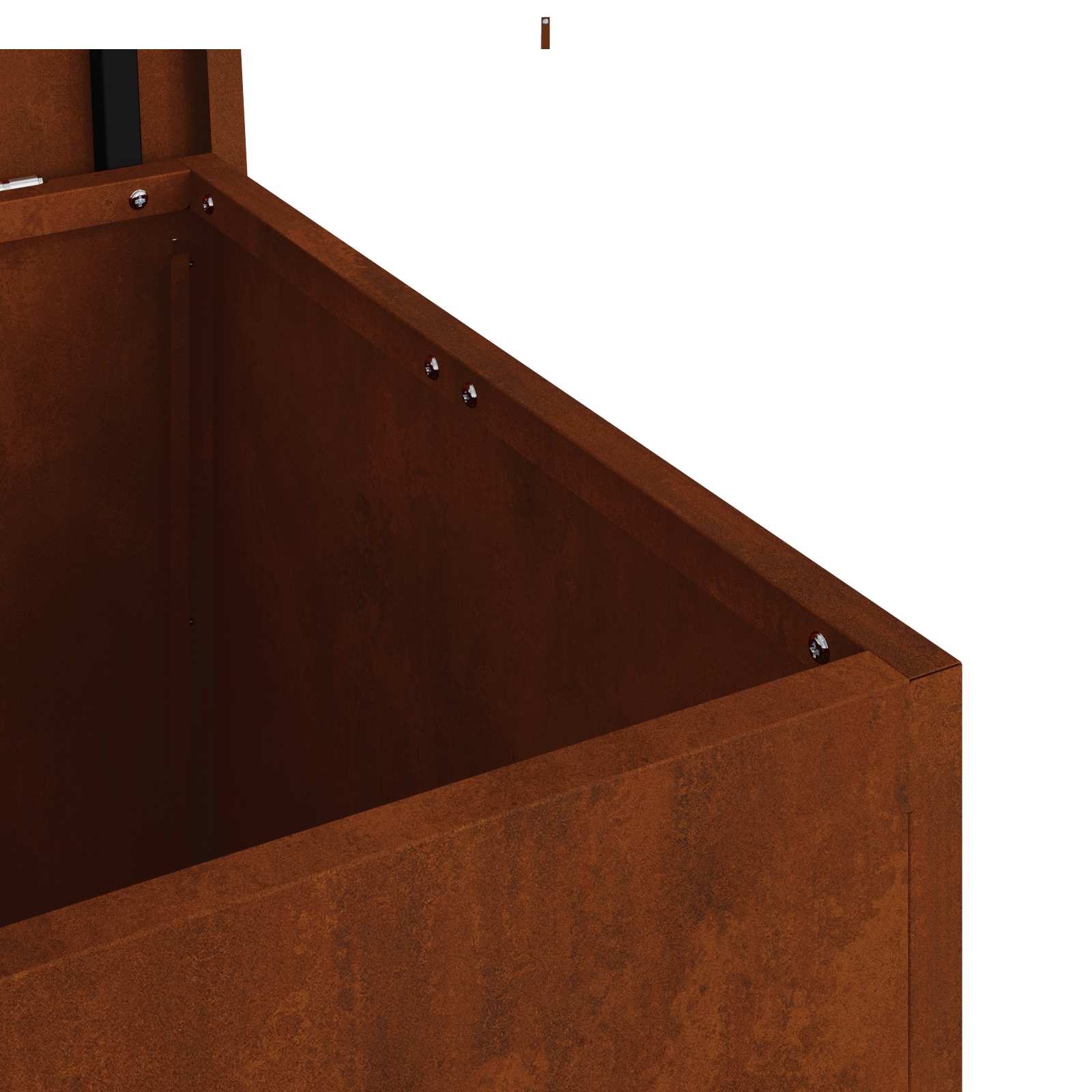 Gartenlagerkissenbox Stahl 55 x 50,5 x 50 cm 220 Rostig