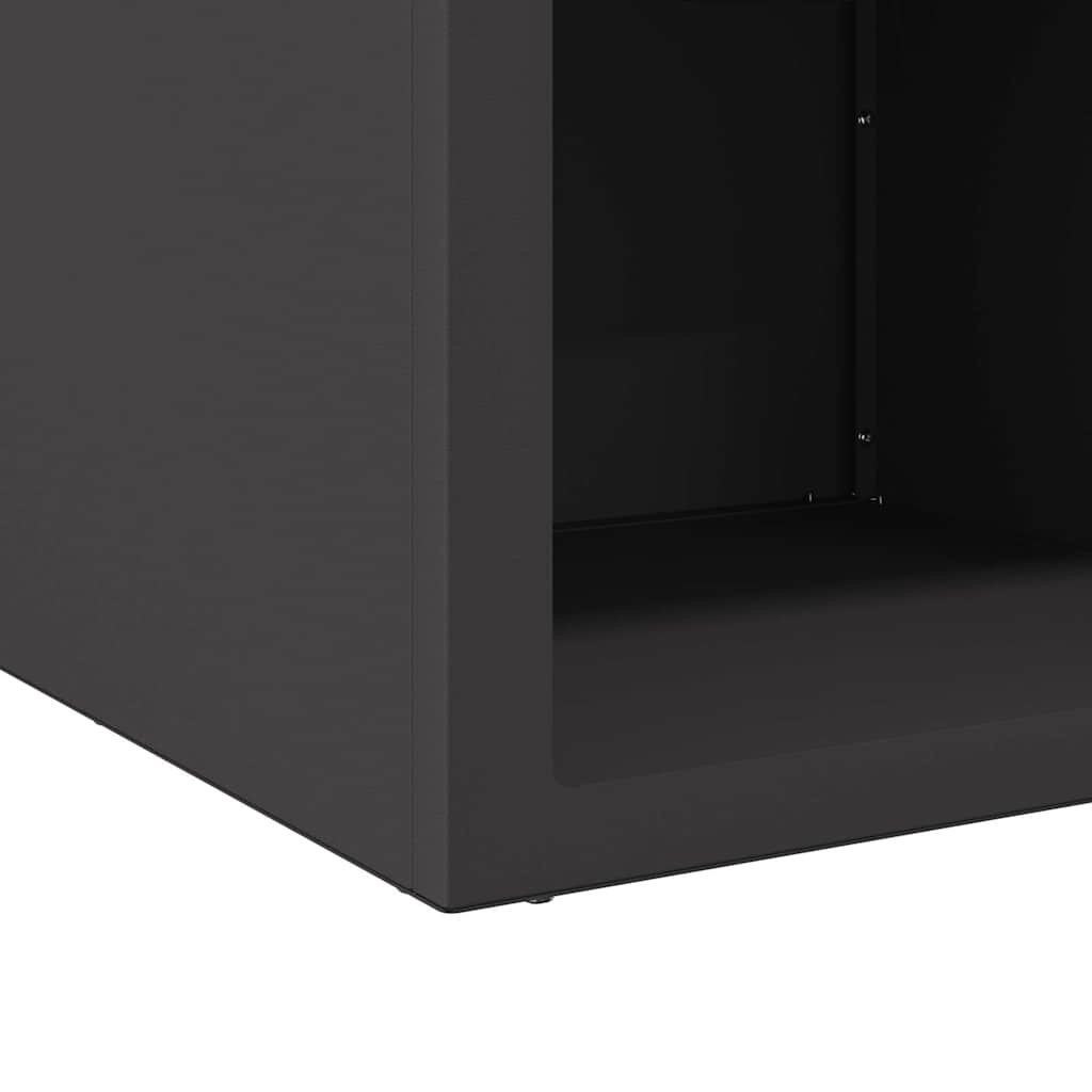 Feuerstelle Schwarz 50 x 50 x 40 cm Stahl