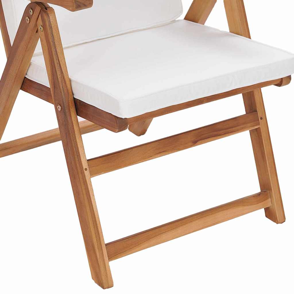 Gartenstuhl 6 pcs Braun und Weiß 57 x 71,5 x 104 cm