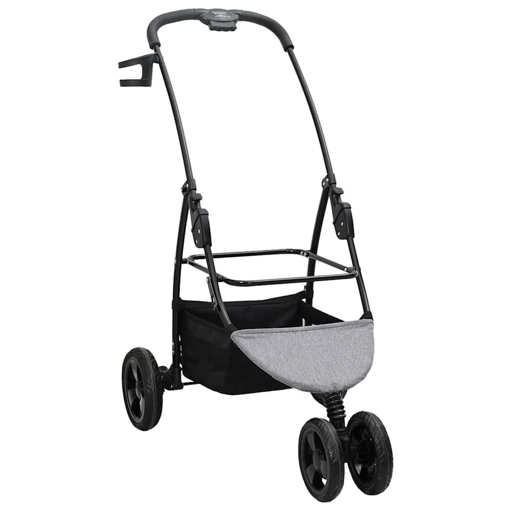 Faltbarer Haustierwagen Grau 78 x 54 x 101 cm Polyester