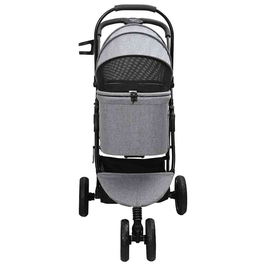 Faltbarer Haustierwagen Grau 78 x 54 x 101 cm Polyester