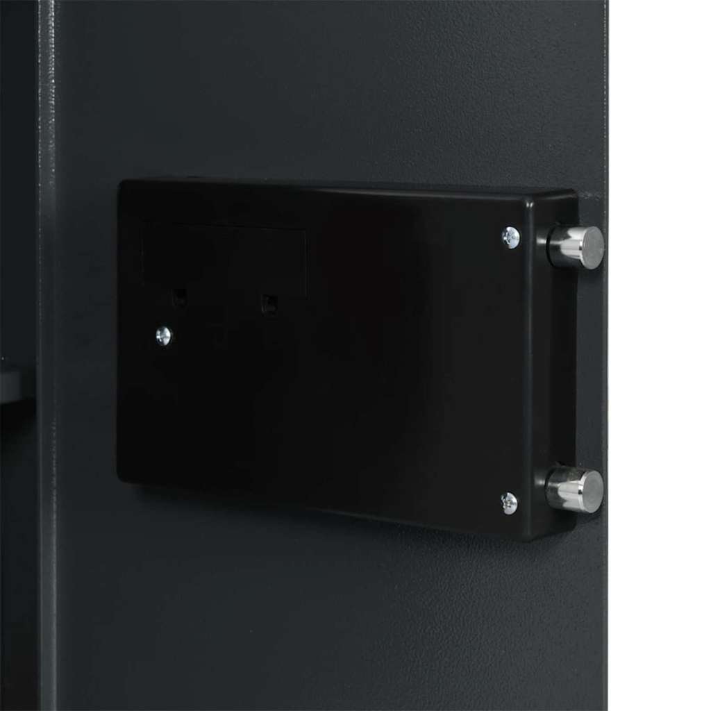 Digitaler Safe mit Schloss Dunkelgrau 40 x 35 x 60 cm Stahl
