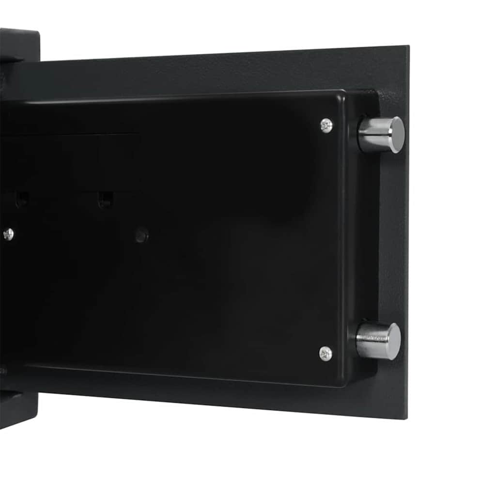 Digitaler Safe mit Schloss Dunkelgrau 35 x 25 x 25 cm Stahl