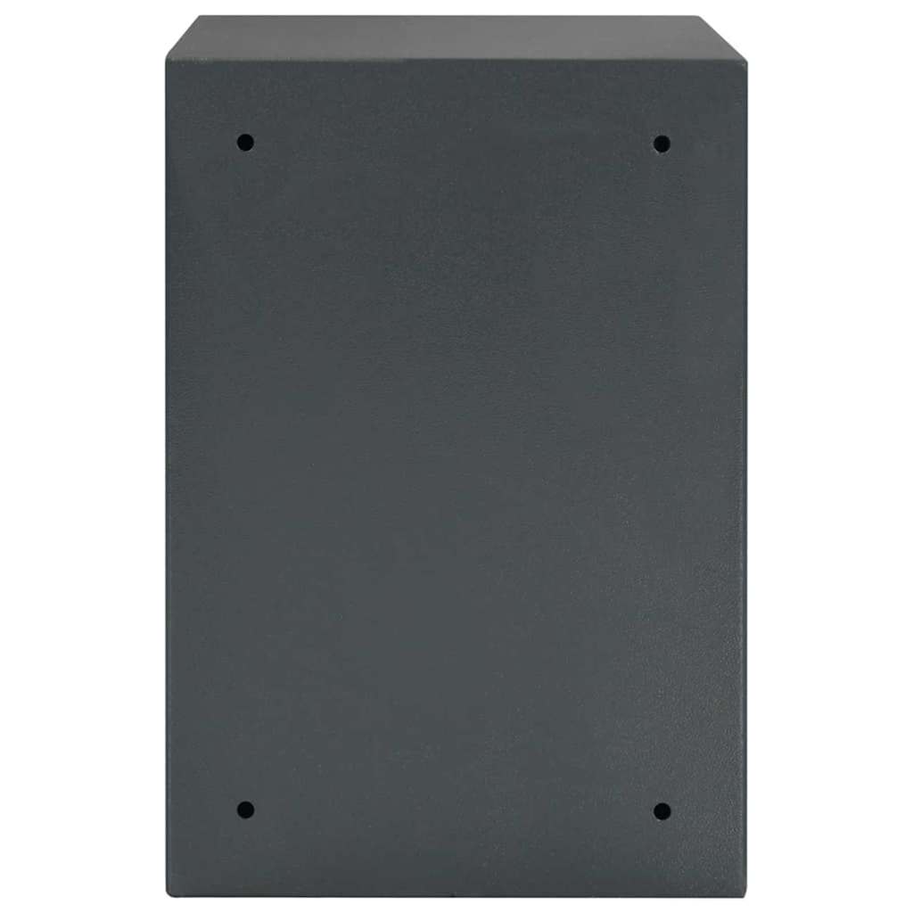 Digitaler Safe mit Schloss Dunkelgrau 35 x 31 x 50 cm Stahl