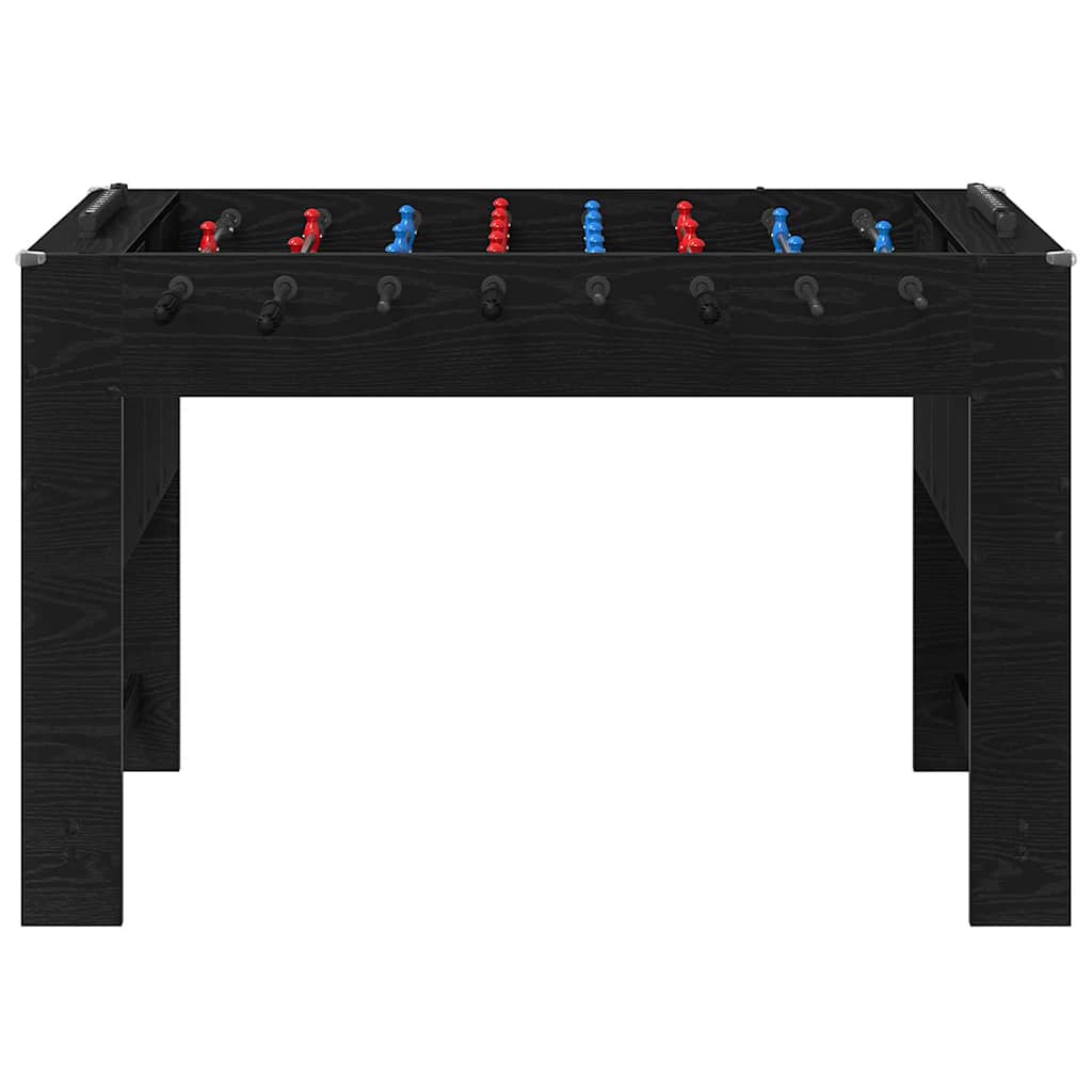 Tischfußballtisch Schwarze Eiche 125 x 60,5 x 80 cm