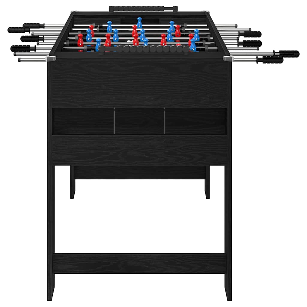 Tischfußballtisch Schwarze Eiche 125 x 60,5 x 80 cm