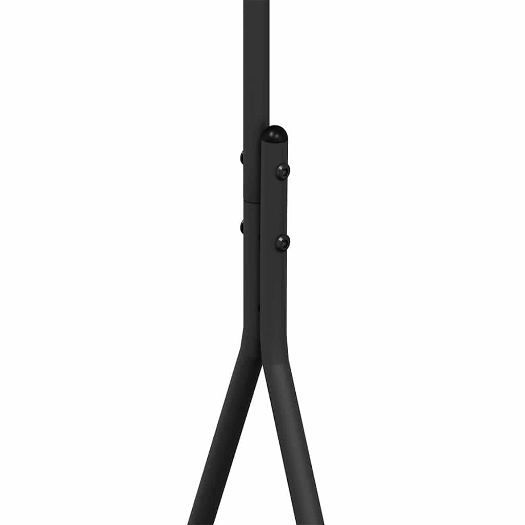 Kleiderständer mit Speicher Schwarz 100 x 56 x 154 cm Stahl
