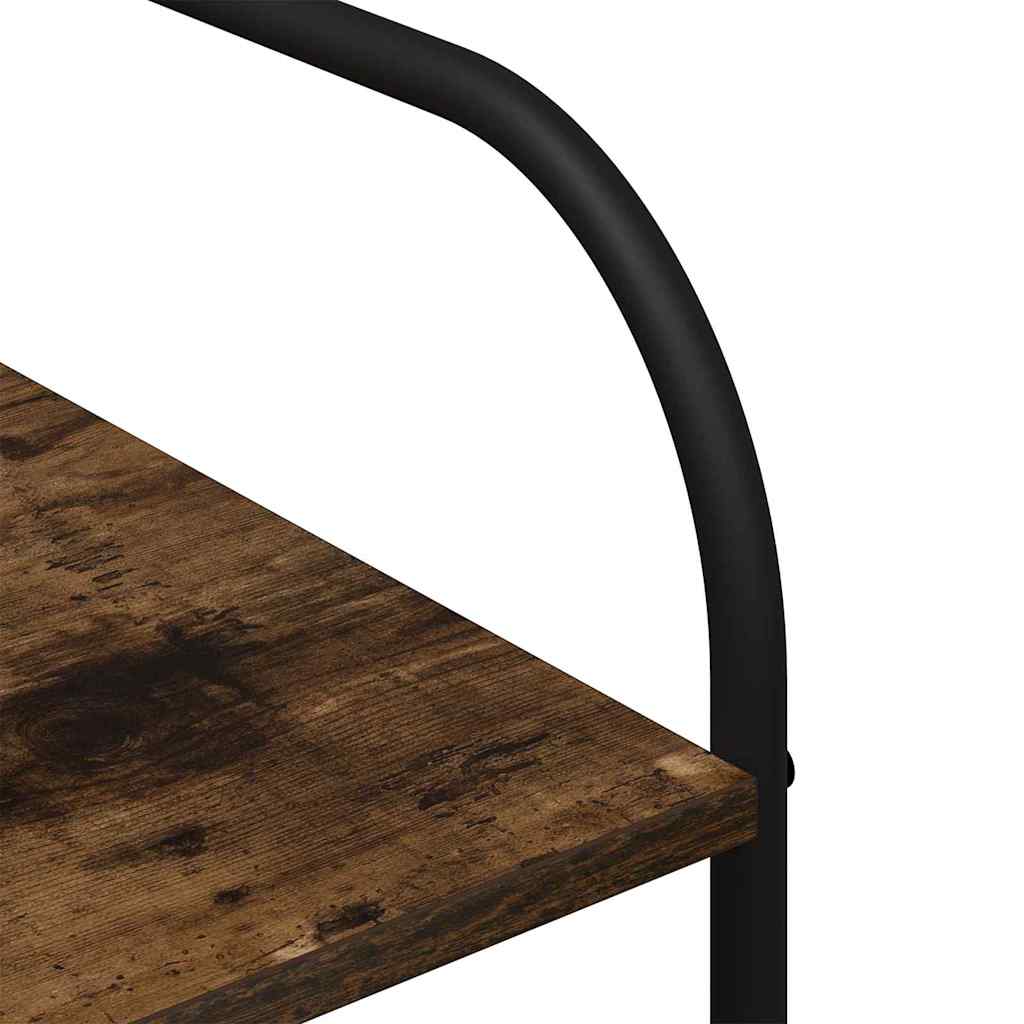Kleiderständer mit Regal Braun Eichen-Optik 120 x 44 x 160 cm