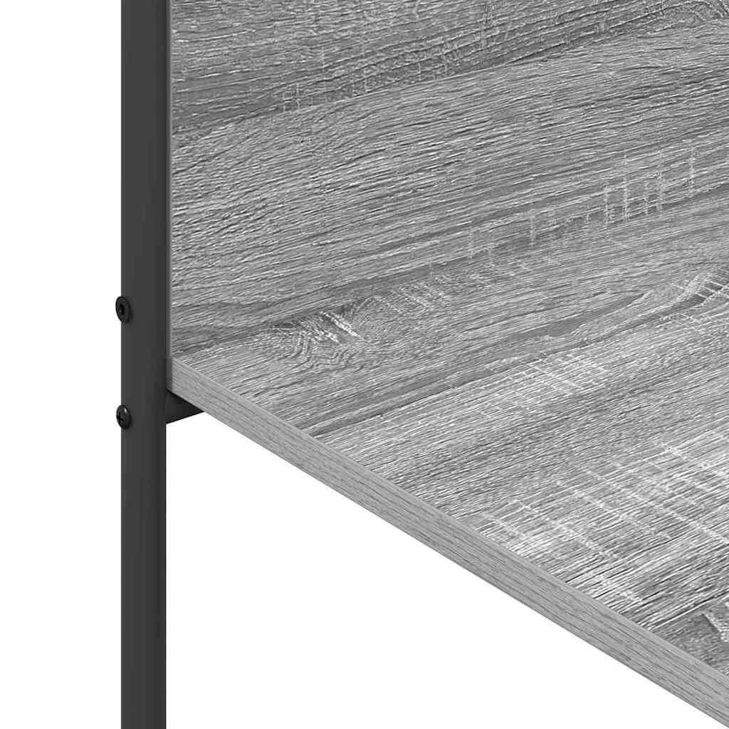 Kleiderständer mit Regal Grau 120 x 44 x 160 cm Holzwerkstoff
